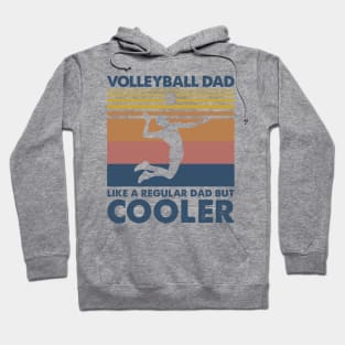 Volleyball Dad Vintage Gift Father's Da Hoodie